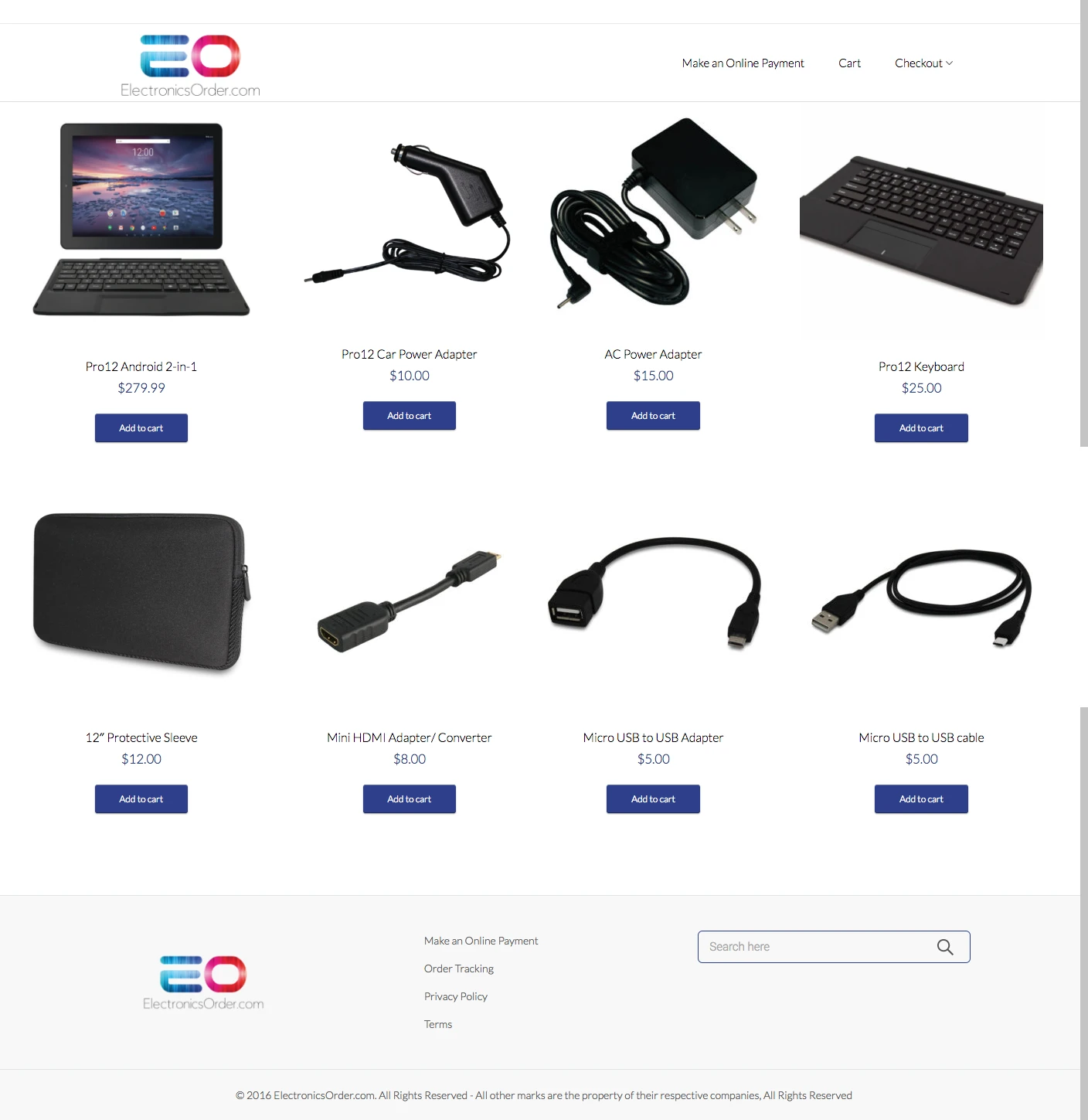 Electronics Order