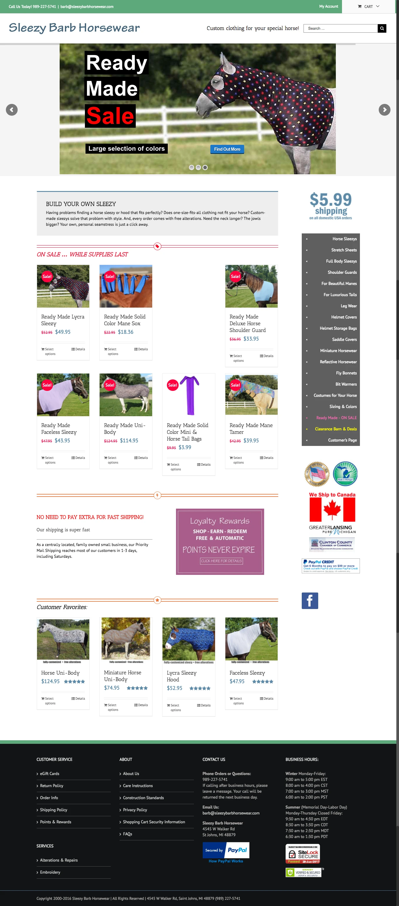 Sleezybarbhorsewear Com